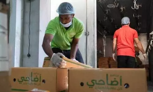 2552 കു​ടും​ബ​ങ്ങ​ൾ​ക്ക് 28 ട​ൺ ബ​ലിമാം​സം വി​ത​ര​ണം ചെ​യ്തു