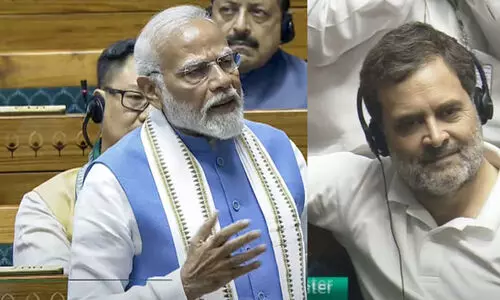 കോൺഗ്രസിന്റെ വായിൽ നുണയുടെ ചോര പുരണ്ടെന്ന് മോദി; മണിപ്പൂർ ഓർമിപ്പിച്ച് ലോക്സഭ കലുഷിതമാക്കി പ്രതിപക്ഷം