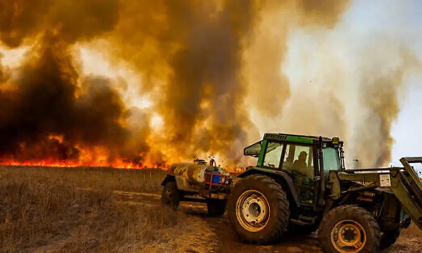 ഇസ്രായേലിന് നേരെ ഹിസ്ബുല്ലയുടെ വൻ ആക്രമണം: 200 റോക്കറ്റുകളും 20 ​ഡ്രോണുകളും വിക്ഷേപിച്ചു