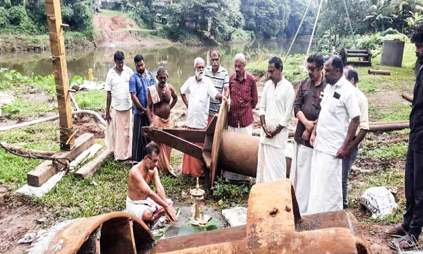 കാത്തിരിപ്പിന് വിരാമം; വയറപ്പുഴ പാലത്തിന്‍റെ പൈലിങ്​ ആരംഭിച്ചു