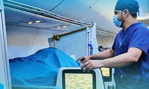 സൗ​ദി​യി​ൽ ഗു​രു​ത​രാ​വ​സ്ഥ​യി​ലി​രു​ന്ന ഒ​മാ​നി പൗ​ര​നെ എ​യ​ര്‍ലി​ഫ്റ്റ് ചെ​യ്തു