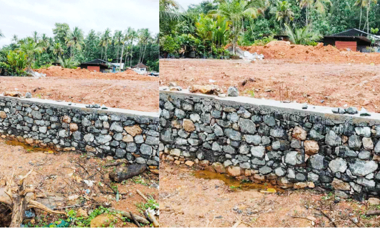 വയലിലെ നീരൊഴുക്ക് തടഞ്ഞ് നിർമാണപ്രവർത്തനങ്ങളെന്ന്