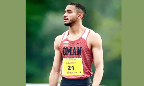 ഒ​മാ​ൻ സ്പ്രി​ന്‍റ​ർ അ​ലി ബി​ൻ അ​ൻ​വ​ർ അ​ൽ ബ​ലൂ​ഷി പാ​രീ​സ് ഒ​ളി​മ്പി​ക്‌​സി​ന്