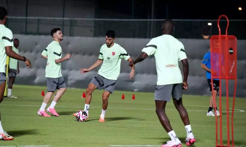 Al-Duhail Sports Club Team on practice