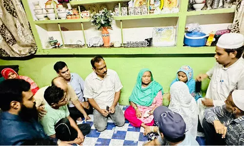 ആൾക്കൂട്ട കൊലപാതകത്തിനിരയായ ഫരീദ് ഔറംഗസേബിന്റെ കുടുംബത്തെ മുസ്‍ലിംലീഗ് പ്രതിനിധി സംഘം സന്ദർശിച്ചു