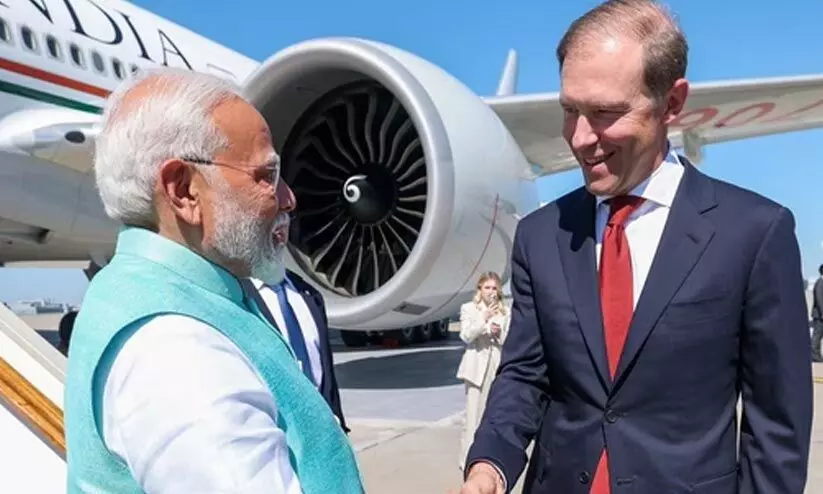 പ്രധാനമന്ത്രി റഷ്യയിൽ; പുടിനുമായി കൂടിക്കാഴ്ച നടത്തും പ്രധാനമന്ത്രി റഷ്യയിൽ; പുടിനുമായി കൂടിക്കാഴ്ച നടത്തും