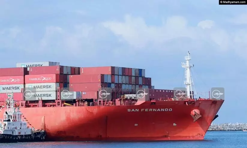 First Mothership in Vizhinjam Port First Mothership in Vizhinjam Port