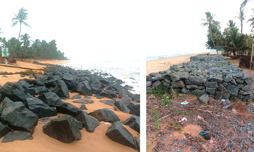 തീ​ര​ദേ​ശ മേ​ഖ​ല​യി​ൽ ക​ട​ലാ​ക്ര​മ​ണം; ക​ട​ലി​ന​റി​യാ​മോ ഭി​ത്തി​ക്കു​ള്ള​താ​ണെ​ന്ന്!