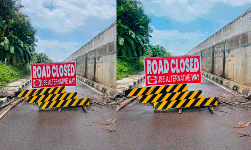 സർവിസ് റോഡുകൾ അനിശ്ചിതമായി അടച്ചിട്ടു; വലഞ്ഞ് ജനങ്ങൾ സർവിസ് റോഡുകൾ അനിശ്ചിതമായി അടച്ചിട്ടു; വലഞ്ഞ് ജനങ്ങൾ