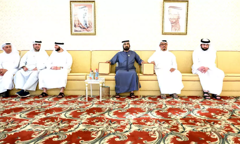 പ്ര​മു​ഖ​രു​മാ​യി കൂ​ടി​ക്കാ​ഴ്ച ന​ട​ത്തി ശൈ​ഖ്​ മു​ഹ​മ്മ​ദ്​