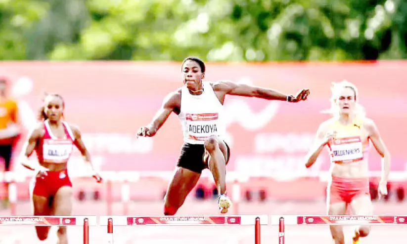ഒളിമ്പിക്സ് പ്രതീക്ഷകൾക്ക് ശരവേഗം: ബഹ്റൈൻ സ്പ്രിന്റർ കെമി അദെക്കോയക്ക് അന്താരാഷ്ട്ര മീറ്റിൽ സ്വർണം
