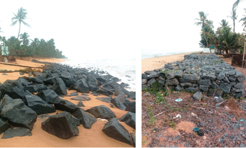 തീ​ര​ദേ​ശ മേ​ഖ​ല​യി​ൽ ക​ട​ലാ​ക്ര​മ​ണം; ക​ട​ലി​ന​റി​യാ​മോ ഭി​ത്തി​ക്കു​ള്ള​താ​ണെ​ന്ന്!