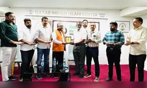 കെ.​പി. സ​ലാ​മി​ന് ന​ന്മ ചീ​ക്കോ​ന്ന് യാ​ത്ര​യ​യ​പ്പ് ന​ൽ​കി