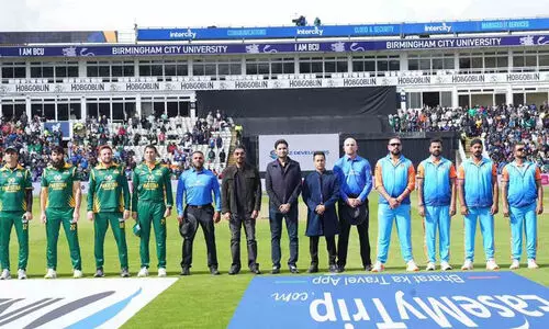 ലെജൻഡ്സ് ലോക ചാമ്പ്യൻഷിപ്പ് ഫൈനൽ; പാകിസ്താനെതിരെ ഇന്ത്യക്ക് 157 റൺസ് വിജയലക്ഷ്യം