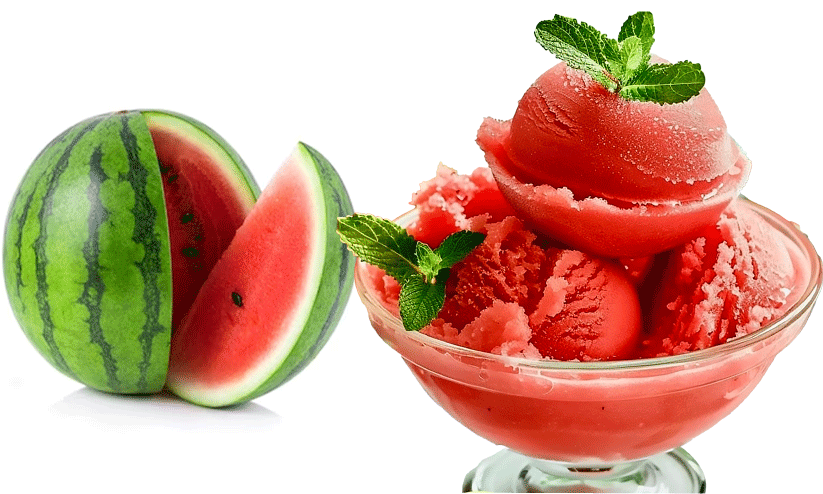 Watermelon sorbet Watermelon sorbet