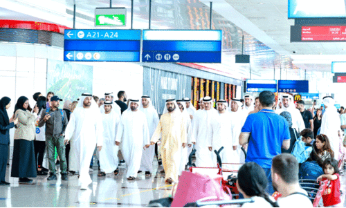 ദുബൈ വിമാനത്താവളം സന്ദർശിച്ച്​ ശൈഖ്​ മുഹമ്മദ്​