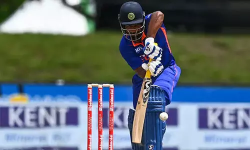 സഞ്ജുവിന്റെ അർധസെഞ്ച്വറിയിൽ കരകയറി ഇന്ത്യ; സിംബാബ്​‍വെക്ക് 168 റൺസ് വിജയലക്ഷ്യം