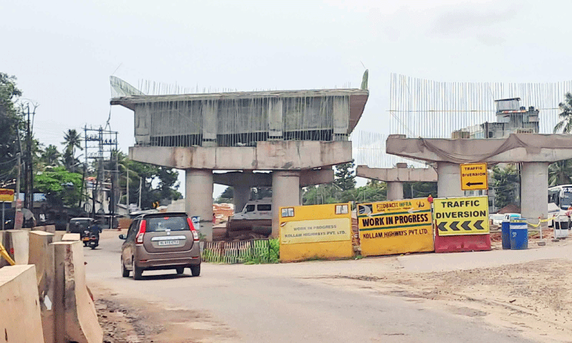 ഇഴഞ്ഞ്​ ദേശീയപാത നിർമാണം; ജനം ദുരിതത്തിൽ