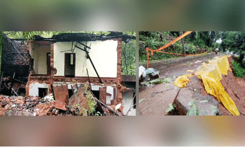 Widespread destruction in heavy rain