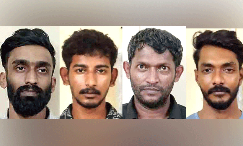 സാ​മ്പ​ത്തി​ക ഇ​ട​പാ​ട്;  യു​വാ​വി​നെ ത​ട്ടി​ക്കൊ​ണ്ടു​പോ​യ സം​ഭ​വ​ത്തി​ൽ നാ​ലു​പേ​ർ പി​ടി​യി​ൽ