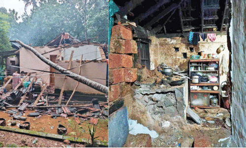 തോ​രാ​തെ മ​ഴ; വ്യാ​പ​ക നാ​ശം