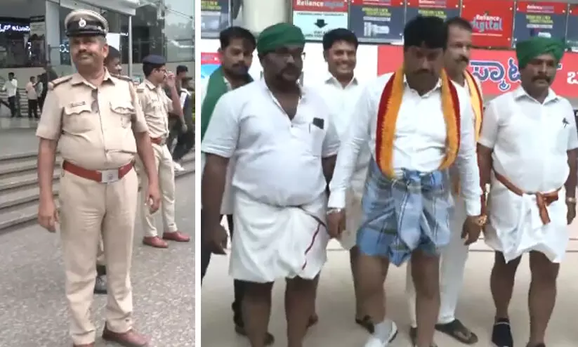 മുണ്ടുടുത്ത് എത്തിയ വയോധികനെ മാളിൽ തടഞ്ഞു; വിവാദമായതോടെ മാപ്പു പറച്ചിൽ മുണ്ടുടുത്ത് എത്തിയ വയോധികനെ മാളിൽ തടഞ്ഞു; വിവാദമായതോടെ മാപ്പു പറച്ചിൽ