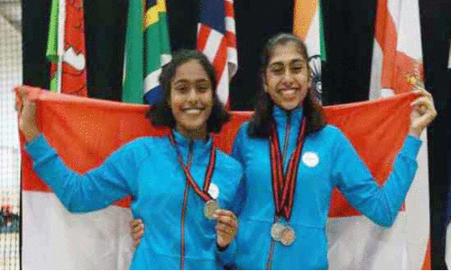 കോമൺവെൽത്ത് ഫെൻസിങ് ചാമ്പ്യൻഷിപ്; താരമായി നിവേദ്യയും റീബയും