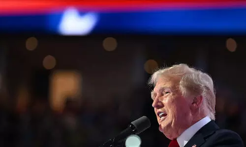 ​ദൈവം എന്റെ കൂടെയുണ്ടായിരുന്നു, അല്ലെങ്കിൽ ഞാനിവിടെ നിൽക്കില്ല; വെടിവെപ്പിന് ശേഷമുള്ള ആദ്യ കൺവെൻഷനിൽ ട്രംപ്