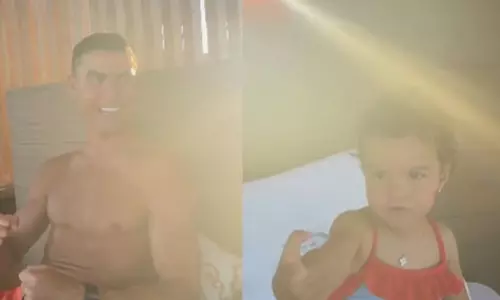 യൂറോക്ക് പിന്നാലെ ക്രിസ്റ്റ്യാനോ റൊണാൾഡോ മകൾക്കൊപ്പം അവധിയാഘോഷത്തിൽ; ഹൃദ്യമായ ദൃശ്യങ്ങൾ വൈറൽ