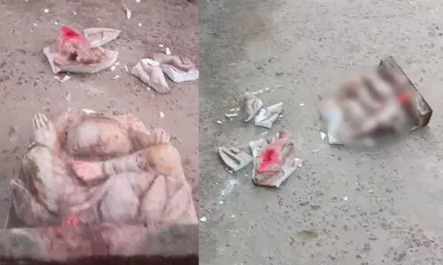 ക്ഷേത്രത്തിലെ ഗണേശ വിഗ്രഹം തകർത്ത ശേഷം മുസ്‍ലിം യുവാക്കളെ ​കുടുക്കാൻ ശ്രമം; യു.പിയിൽ പൂജാരി അറസ്റ്റിൽ