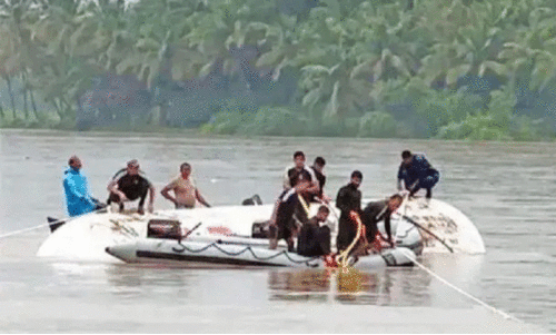 Gas is discharged from the tanker