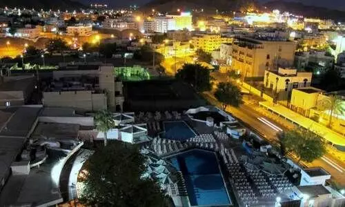 A night view of Muscat, Oman,