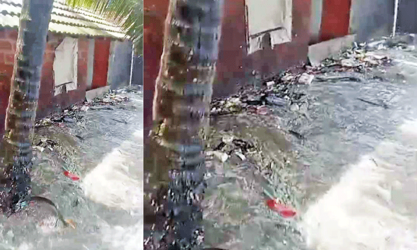 കപ്പലങ്ങാടി, ബൈത്താനി മേഖലകളിൽ കടലാക്രമണം രൂക്ഷം