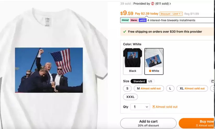 അധികാരത്തിലെത്തിയാൽ ചൈനയെ പൂട്ടുമെന്ന് ട്രംപ്; ട്രംപിന്റെ ചിത്രമുള്ള ടീഷർട്ടുകൾ വിറ്റ് വൻ നേട്ടമുണ്ടാക്കി ചൈന അധികാരത്തിലെത്തിയാൽ ചൈനയെ പൂട്ടുമെന്ന് ട്രംപ്; ട്രംപിന്റെ ചിത്രമുള്ള ടീഷർട്ടുകൾ വിറ്റ് വൻ നേട്ടമുണ്ടാക്കി ചൈന