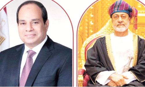 അ​ബ്​​ദു​ൽ ഫ​ത്താ​ഹ് അ​ൽ സീ​സി, സു​ൽ​ത്താ​ൻ ഹൈ​തം ബി​ൻ താ​രീ​ഖ്