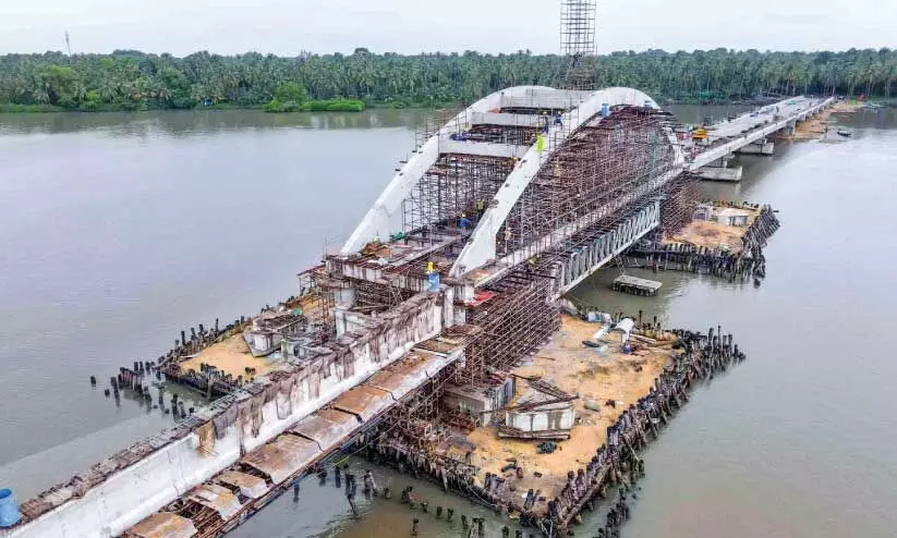Nayarthod bridge under construction