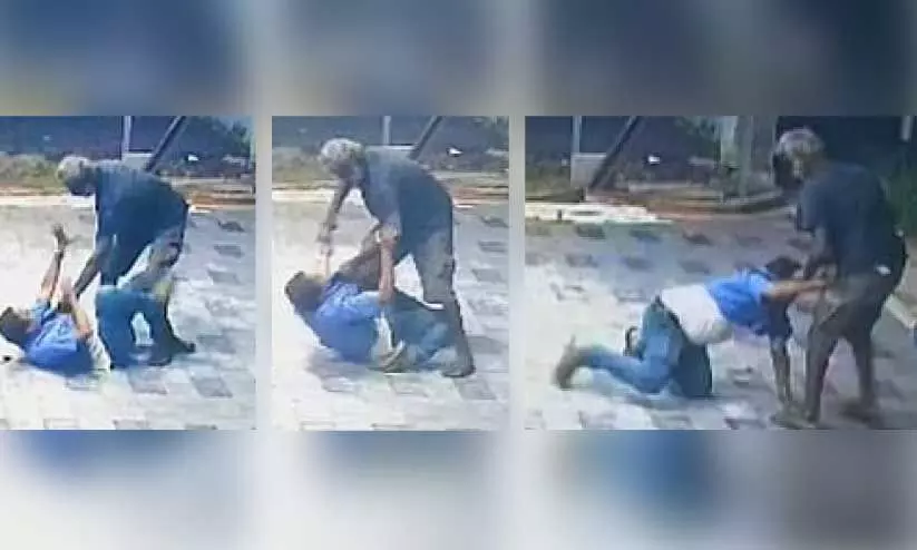 CCTV footage of brutally beating