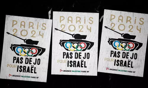 ഇസ്രായേലിനെതിരെ ഒളിമ്പിക്സ് വേദിയിലും പ്രതിഷേധമുയരും; ഫുട്ബാൾ മത്സരത്തിനിടെ പ്രതിഷേധം സംഘടിപ്പിക്കും ഇസ്രായേലിനെതിരെ ഒളിമ്പിക്സ് വേദിയിലും പ്രതിഷേധമുയരും; ഫുട്ബാൾ മത്സരത്തിനിടെ പ്രതിഷേധം സംഘടിപ്പിക്കും