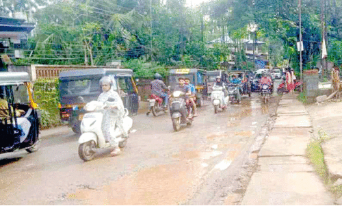 വികസനം പൂവണിയുന്നില്ല; റോഡിൽ യാത്ര ദുരിതം വികസനം പൂവണിയുന്നില്ല; റോഡിൽ യാത്ര ദുരിതം