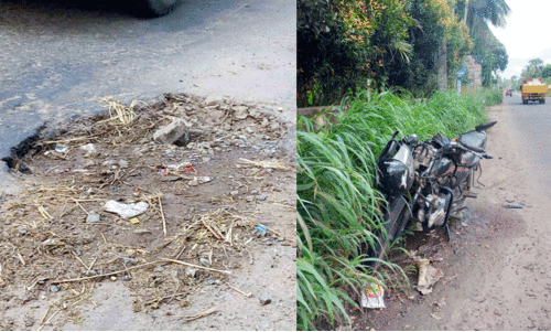 ജീവനെടുത്ത് സംസ്ഥാന പാതയിലെ കുഴികൾ; പാ​ടെ ത​ക​ർ​ന്ന് കു​ന്നം​കു​ളം-​പെ​രു​മ്പി​ലാ​വ് റോ​ഡ്