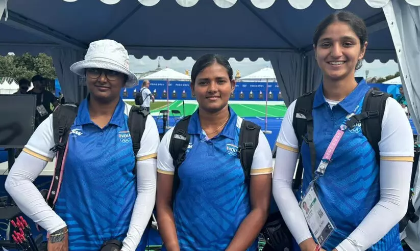 ഒളിമ്പിക്സിൽ മികച്ച തുടക്കം; വനിത അമ്പെയ്ത്ത് റാങ്കിങ് റൗണ്ടിൽ ഇന്ത്യ നാലാമത്; നേരിട്ട് ക്വാർട്ടറിൽ ഒളിമ്പിക്സിൽ മികച്ച തുടക്കം; വനിത അമ്പെയ്ത്ത് റാങ്കിങ് റൗണ്ടിൽ ഇന്ത്യ നാലാമത്; നേരിട്ട് ക്വാർട്ടറിൽ