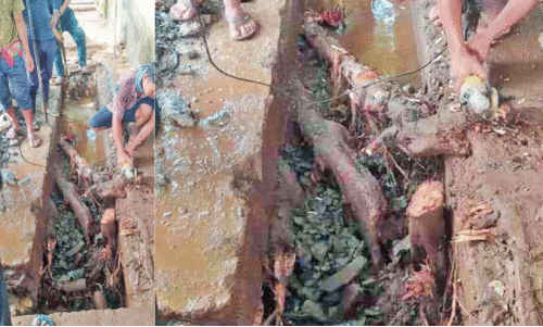 പൂർത്തിയാവാതെ താലൂക്ക് ആശുപത്രിക്ക് മുന്നിലെ ഓവുചാൽ പൂർത്തിയാവാതെ താലൂക്ക് ആശുപത്രിക്ക് മുന്നിലെ ഓവുചാൽ