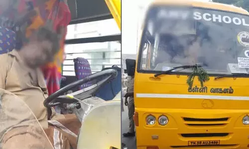 ഡ്രൈവിങ് സീറ്റിൽ മരിച്ചുവീഴും മുൻപ് മലയപ്പൻ സുരക്ഷിതരാക്കിയത് 20 സ്കൂൾ വിദ്യാർഥികളെ..!