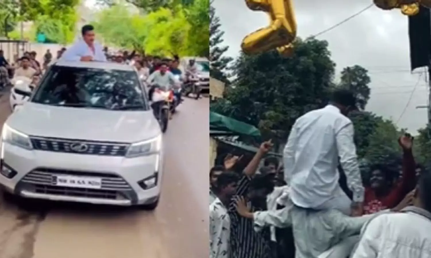 ജയിലിൽനിന്ന് ഇറങ്ങിയ ഗുണ്ടാനേതാവിന് വൻ സ്വീകരണം, റാലി; തിരികെ ജയിലിലാക്കി പൊലീസ്