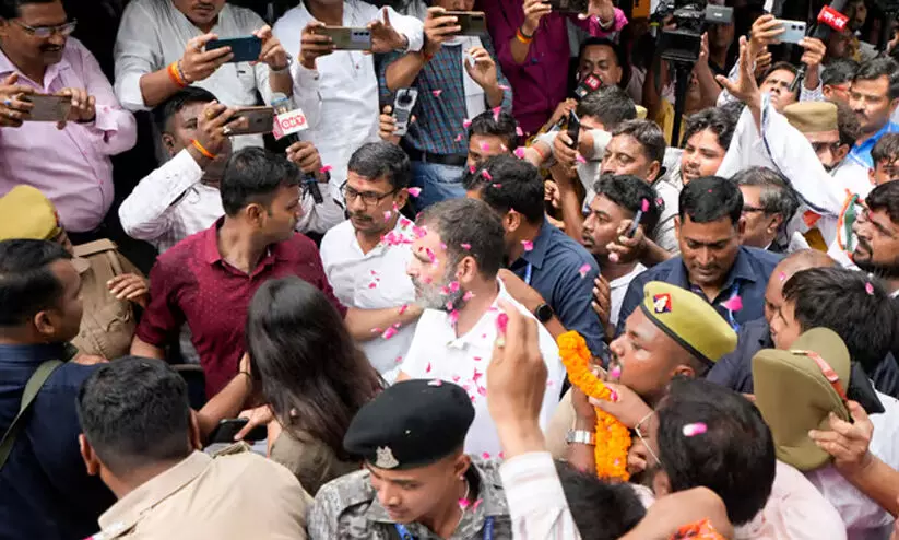 അമിത്ഷാക്കെതിരായ പ്രസ്താവന: രാഹുൽ ഗാന്ധി കോടതിയിൽ ഹാജരായി; ആഗസ്റ്റ് 12ന് കേസ് വീണ്ടും പരിഗണിക്കും