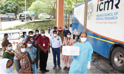 sample is brought to the mobile lab sample is brought to the mobile lab