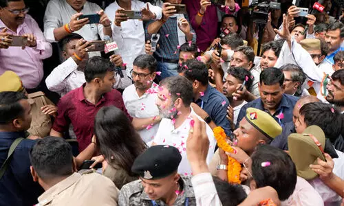 അമിത്ഷാക്കെതിരായ പ്രസ്താവന: രാഹുൽ ഗാന്ധി കോടതിയിൽ ഹാജരായി; ആഗസ്റ്റ് 12ന് കേസ് വീണ്ടും പരിഗണിക്കും