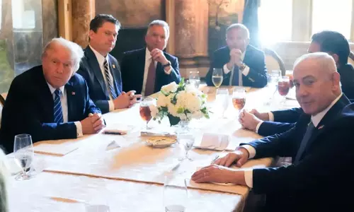 ട്രംപുമായി കൂടിക്കാഴ്ച നടത്തി നെതന്യാഹു; ഇസ്രായേൽ പ്രധാനമന്ത്രിയുമായി നല്ല ബന്ധമെന്ന് ​ട്രംപ്