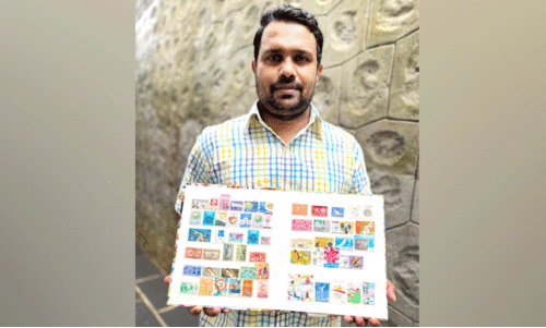 സ്റ്റാമ്പുകളിലൂടെ ഒളിമ്പിക്സ് ചരിത്രം പറഞ്ഞ് സരിൻ കുമാർ