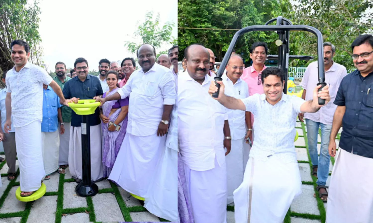 30.50 ലക്ഷം ചെലവഴിച്ചു നിർമിച്ച പാർക്കും ഓപ്പൺ ജിംനേഷ്യവും നാടിനു സമർപ്പിച്ചു